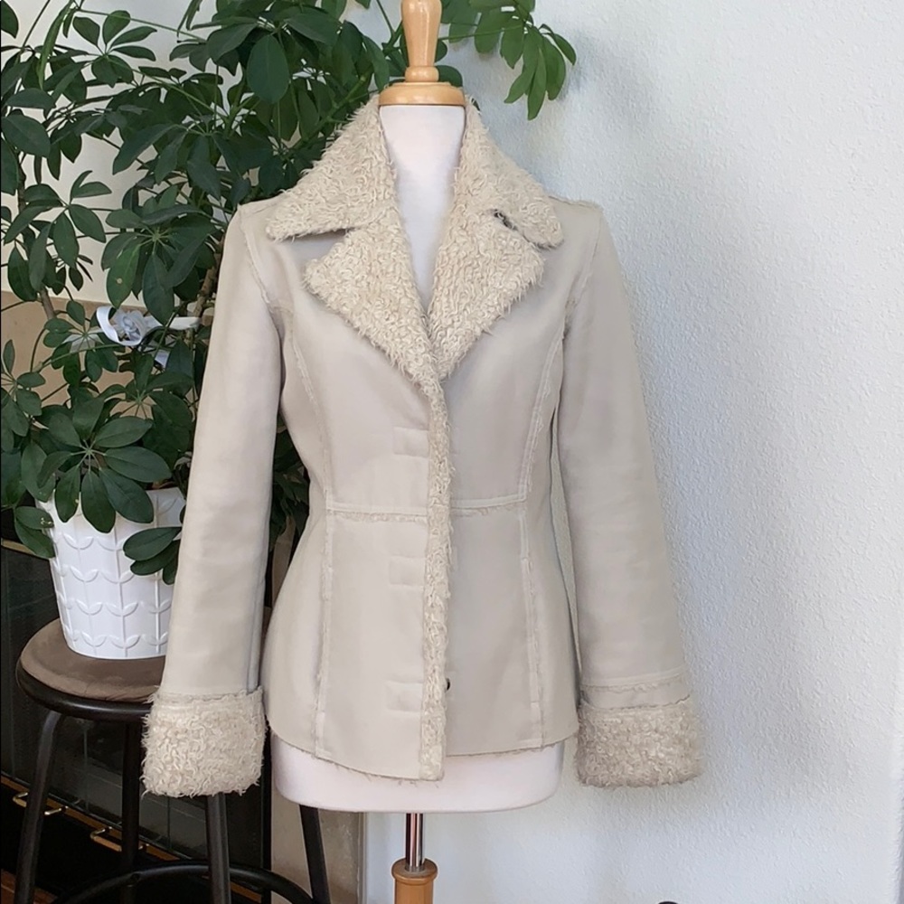 I.N.C. FAUX FUR COTTON JACKET